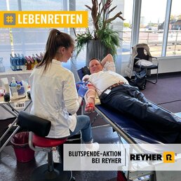 Blutspende-Aktion bei REYHER